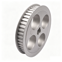 Pulley Penggerak Timing Aluminium HTD 8M 14M 40T yang Dapat Disesuaikan dengan Lebar 8-100mm dan Lubang Dalam 5-200mm