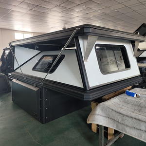Camionnette Lit Camping-car Auvent Shell <span class=keywords><strong>toit</strong></span> <span class=keywords><strong>tente</strong></span> double cabine noir 4X4 accessoires Alu-cab auvent camping-car - Product Image 4