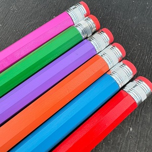 Bán Buôn Trang Trí 33Cm Chiều Dài Bằng Gỗ Biểu Tượng Tùy Chỉnh Nghệ Thuật Vui Khổng Lồ Lớn Màu Bút Chì Cho Trẻ Em Như Quà Tặng - Product Image 3