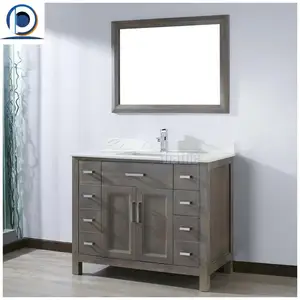 1 novo estilo moderno banheiro vanity sólido madeira banheiro vanity armário