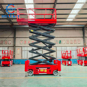 सुरक्षा सुरक्षा की 8 मीटर, 10 मीटर, 12 मीटर, 14 मीटर, 16 मीटर इलेक्ट्रिक ड्राइव बड़े डेक प्लेटफॉर्म मोबाइल हाइड्रोलिक कैंची लिफ्ट - Product Image 3