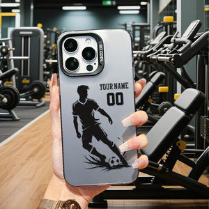 Funda de TPU con Nombre y Número Personalizables para Jugador de Fútbol, Reflectante, Antigolpes, Antihuellas, Pintura UV, 17/16/15/14/13 - Product Image 3