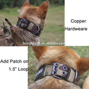 <span class=keywords><strong>Collar</strong></span> Táctico para Perro de Alta Calidad, Resistente al Desgaste, de Nailon y Algodón Ecológico, Ajustable y Personalizable para Entrenamiento - Product Image 4