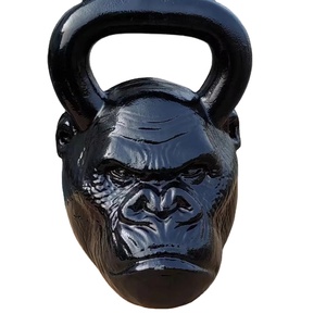 <strong>Gym</strong> Fitness <strong>Equipment</strong> Cast Iron Monkey Head Animal <strong>Gorilla</strong> Competition Kettlebell - Product Image 5
