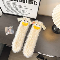 Fabricant Nouveau Design Mode Hiver 3D Motif Animal Fuzzy Soft Warm Cozy Floor Fluffy Women Warm Socks