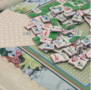 Disponibile negli USA, Gioco Mahjong Americano Personalizzato a 4 Strati <span class=keywords><strong>in</strong></span> Giada Verde Smeraldo, Intagliato a Mano, Set Mahjong Americano con 160 Tessere - Product Image 6