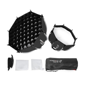 Softbox Octagonal Portátil AMBITFUL PS30/PS50 SE con Montura Bowens de Liberación Rápida, Rejilla de Panal, para Fotografía con Flash LED en Exteriores - Product Image 2