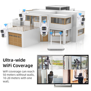 Kit caméra de sécurité NVR Shoocam 8MP avec prise en charge ONVI, vision nocturne complète, PTZ 360 degrés, caméra IP réseau sans fil Wifi - Product Image 6