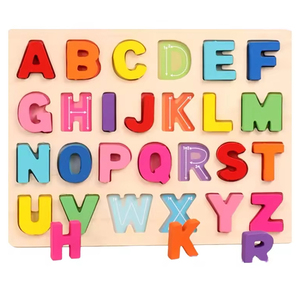 Diskon besar Set papan teka-teki Jigsaw 3D kayu alfabet dan angka Montessori mainan pembelajaran edukasi untuk anak laki-laki dan perempuan - Product Image 2
