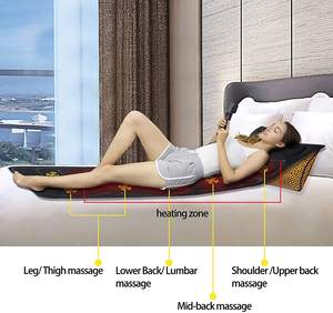 Bestsellers 10 Motoren Vibrerende Full Body Elektrische Elektrische <span class=keywords><strong>Massage</strong></span> Matras Seksmat Topper Met <span class=keywords><strong>2</strong></span> Verwarming Pads Voor Rug - Product Image 3