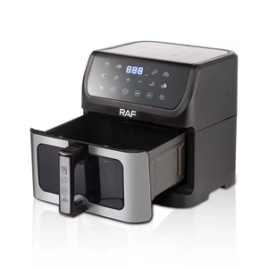 Friteuse à air multifonctionnelle 10L à écran tactile en acier inoxydable, grande capacité, facile à utiliser, visible, pour cuire et griller - Product Image 3