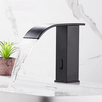 Robinet de salle de bain automatique sans contact à détecteur de mouvement en laiton de haute qualité, robinet électronique infrarouge mains libres pour lavabo
