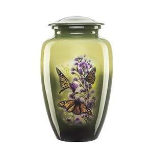 Nouvelle arrivée urnes de crémation faites à la main au prix de gros urne de crémation en métal pour les cendres humaines et les fournitures funéraires - Product Image 2