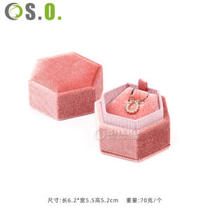 Estuche de Terciopelo para Joyería, con Bolsa de Regalo para Anillos, Caja de Embalaje para Joyería de Aretes Azules - Product Image 4