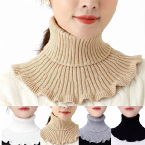 Alla moda Polo invernale scaldamuscoli gambe con finta maglietta finta scaldacollo a strati - Product Image 1