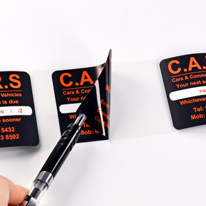 Etiquetas de Recordatorio de Servicio para Automóviles de Vinilo Enrollado Personalizadas de Fábrica |   Pegatinas Autoadhesivas Resistentes a los Rayos UV para Mantenimiento Automotriz - Product Image 3