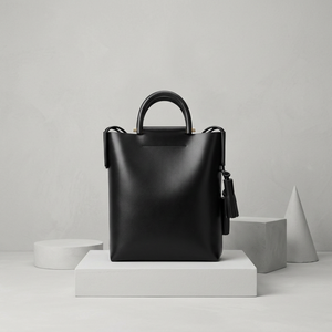Sac fourre-tout noir en PU à chaînes ouvertes, sac à bandoulière minimaliste tendance pour les trajets quotidiens et les voyages - Product Image 6