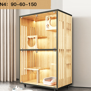 Profession eller Hersteller Großraum Haustier käfige Häuser Holz <span class=keywords><strong>Outdoor</strong></span> Elegant Solid Pattern Holz <span class=keywords><strong>Cat</strong></span> Castle Pet House - Product Image 6