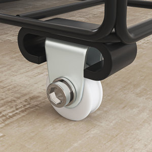 Kainice hiện đại đơn & đôi kim loại gỗ lưu trữ khung giường cho phòng ngủ khách sạn trường học - Product Image 5