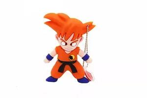 Goku แฟลชไดรฟ์รูปมังกร4GB 64GB 16GB 32GB,เมมโมรี่สติ๊กพวงกุญแจยูเอสบี3.0น่ารักการ์ตูนดราก้อนบอลใช้เป็นของขวัญ
