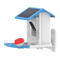 Caméra WiFi solaire à faible consommation d'énergie avec identification intelligente par IA, 5 MP HD, étanche IPx6, bol à nourriture pour oiseaux, vision nocturne