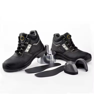 Wholesale Cheap Price <strong>Water</strong> <strong>Proof</strong> Genuine Leather <strong>Men</strong> Work Safety Boots Steel Toe and PU Outsole Safety <strong>Shoes</strong> - Product Image 3