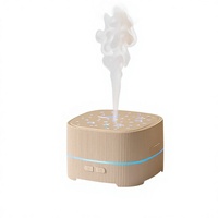 Diffuseur d'arômes musical transfrontalier compact pour la maison, diffuseur d'huiles essentielles 500 ml, humidificateur et vaporisateur de parfum pour chambre à coucher