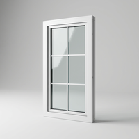 Fenêtre en aluminium moderne et simple, couleur personnalisée, pour espaces de vie de style ferme et de cour