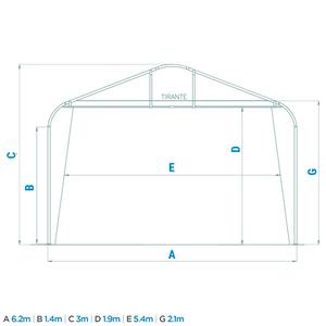 Abri de voiture en PVC de haute qualité, protection UV, installation facile, auvent de garage pour voiture, carport - Product Image 5
