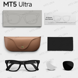 Nuovissimi <span class=keywords><strong>Occhiali</strong></span> Intelligenti MT5 Ultra con Fotocamera da 8 Megapixel, Registrazione Audio e Video, Funzionalità Interattive AI per Q&A, in Metallo - Product Image 2