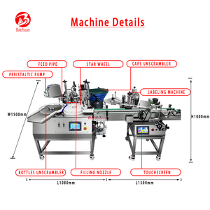 Beste Automatische Vulling Capping Etiketteermachine Met Transportband Machine Fles Schroef Capping Machine Klein Bedrijf - Product Image 3