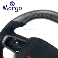 Accessoires d'intérieur Volant de voiture en fibre de carbone mat personnalisé pour Dodge RAM 1500 2500 3500 TRX Racing Style Design