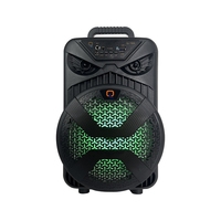 CSN-802 Harga Promo Spesial Speaker 8 Inch Bentuk Wajah Burung Hantu Keren Lampu RGB Menyala Boombox Harga Grosir Untuk Pembeli Grosir OEM ODM