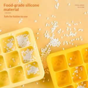 Molde de silicona ecológico de grado alimenticio con forma de pata de gato para cubitos de hielo - Congelación rápida y fácil desmolde, apto para congelador, ideal para preparar DIY de alimentos para bebés (panecillos al vapor/panecillos de arroz) - Product Image 3