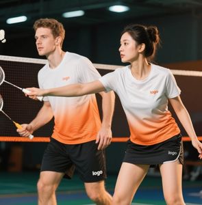 Hauts de tennis de table de badminton Hip Hop respirants en polyester 100% coton personnalisés T-Shirts à séchage rapide pleine impression par sublimation - Product Image 6