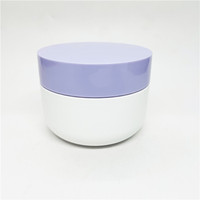 ODM Fournisseur ODM Usine RUIPACK OEM Pots en plastique à double paroi de luxe pour lotion, pot à crème en PP blanc 100 ml avec cuillère