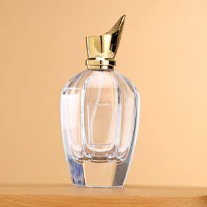 Unique Design 30ml 50ml 100ml Perfume Packaging Bottle Empty Thick Base Crimp Neck Glass <strong>Spray</strong> with Gold Caps and Pump Sprayer - Product Image 2