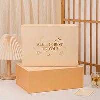 Boîte d'emballage en carton rigide pliable de luxe personnalisée, boîte en papier pour vêtements et chaussures, boîte cadeau magnétique pliable