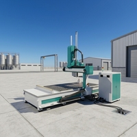 Máquina CNC de 5 Ejes para Fresado y Grabado con Control Syntec, 380V, Precisión de Posicionamiento de 0.01mm, ATC, Husillo, Recorrido de 1300x2500mm
