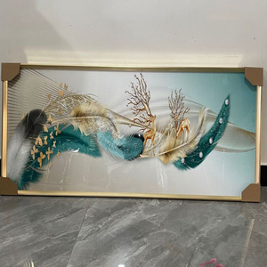 Usine En Gros Élégant Huit Chevaux Courant Toile Moderne De Luxe Parfait Cheval Image 7 Cheval Courant Peinture avec Cadre - Product Image 5