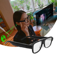 Lunettes AR intelligentes à prix coûtant Appareils portables avec caméra vidéo HD Affichage privé de l'écran mobile Jeu de projection Lunettes AI