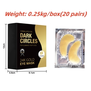 Nhãn hiệu riêng 24K vàng mắt Gel vá Hydrogel biểu tượng tùy chỉnh 24K vàng Collagen Gel mắt Mặt nạ dưới miếng che mắt - Product Image 6