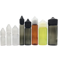 Bouteille compte-gouttes en plastique PET transparente ou noire pour huiles essentielles, avec logo personnalisé, 15 ml, 30 ml, 60 ml, 100 ml