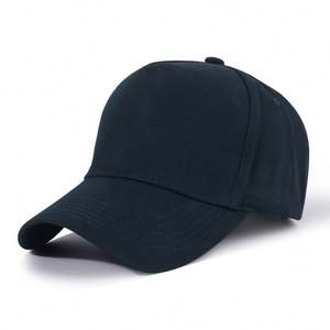 Logo brodé personnalisé en gros Casquette de baseball noire non structurée à 5 panneaux avec boucle argentée - Product Image 2