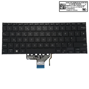 คีย์บอร์ดแล็ปท็อปแบ็คไลท์ของสหราชอาณาจักรสำหรับ <span class=keywords><strong>Asus</strong></span> <span class=keywords><strong>VivoBook</strong></span> <span class=keywords><strong>Go</strong></span> <span class=keywords><strong>14</strong></span>พับ TP1401 <span class=keywords><strong>TP1400</strong></span> 0KNB0-1823UK00แป้นพิมพ์0KNB0-1822UK00ใหม่ - Product Image 1