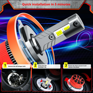 หลอดไฟหน้า LED Gicoo A7 H4 พร้อมท่อทองแดงคู่สำหรับรถยนต์ - ขายตรงจากผู้ผลิตไฟหน้ารถยนต์ข้ามพรมแดน - Product Image 4