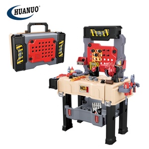Set di attrezzi per bambini con stelo da banco realistico da banco da costruzione con <span class=keywords><strong>trapano</strong></span> <span class=keywords><strong>giocattolo</strong></span> elettrico - Product Image 6