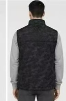 Gilet sans manches coupe-vent à col montant doublé polaire camouflage avec ourlet ajustable pour homme, idéal pour le quotidien en extérieur