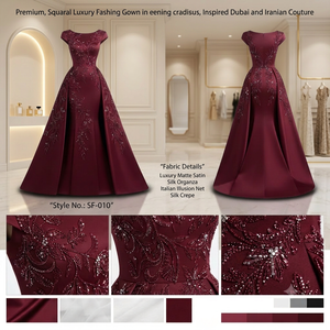 Robe de soirée longue élégante en satin marron moderne sans manches avec jupon plissé pour occasions spéciales formelles - Product Image 2