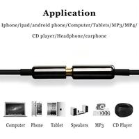 3,5mm Stereo-Audio-Verlängerungskabel mit Vergoldeten Steckern für AUX, MP3, Computer, Auto, Lautsprecher und Kopfhörer